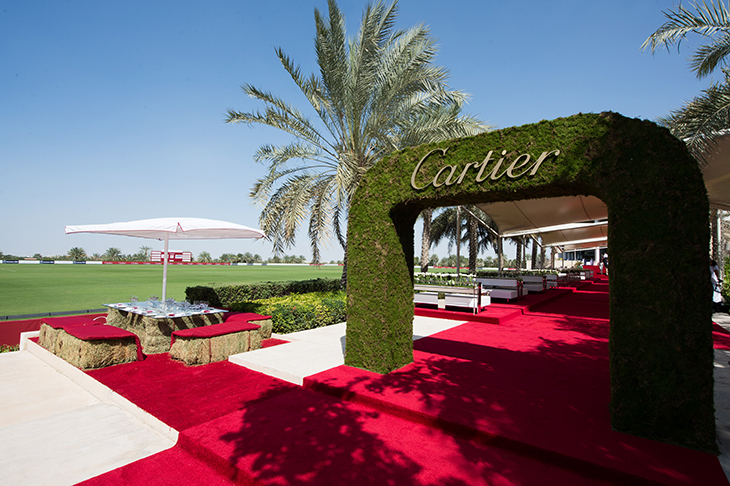 DUBAI, UNITED ARAB EMIRATES - FEBRUARY 22: General View during final day at the Cartier International Dubai Polo Challenge at the Desert Palm Hotel on February 22, 2013 in Dubai, United Arab Emirates. The event takes place under the patronage of HRH Princess Haya Bint Al Hussein, wife of HH Sheikh Mohammed Bin Rashid Al Maktoum, Vice President and Prime Minister of UAE Ruler of Dubai. The Cartier International Dubai Polo Challenge is the most celebrated tournament in the desert and one of three Cartier hosts each year including the Royal Cartier International Windsor Polo and Saint-Moritz Snow Polo event. (Photo by Ian Gavan/Getty Images for Cartier) *** Local Caption ***