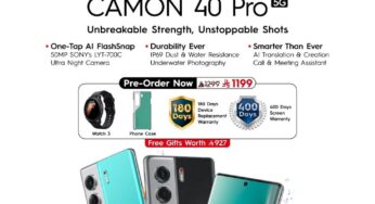 TECNO CAMON 40 Pro 5G – The world’s first smartphone with three different AI systems… and more!