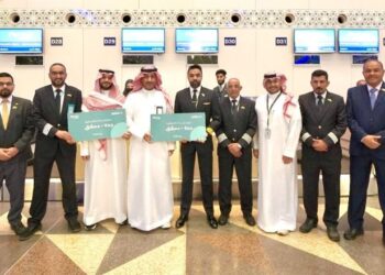 طيران ناس يحتفل بتدشين أولى رحلاته المباشرة بين جدة ودمشق