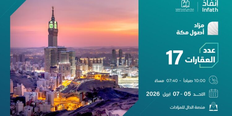 17 فرصة عقارية بمزاد أصول مكة